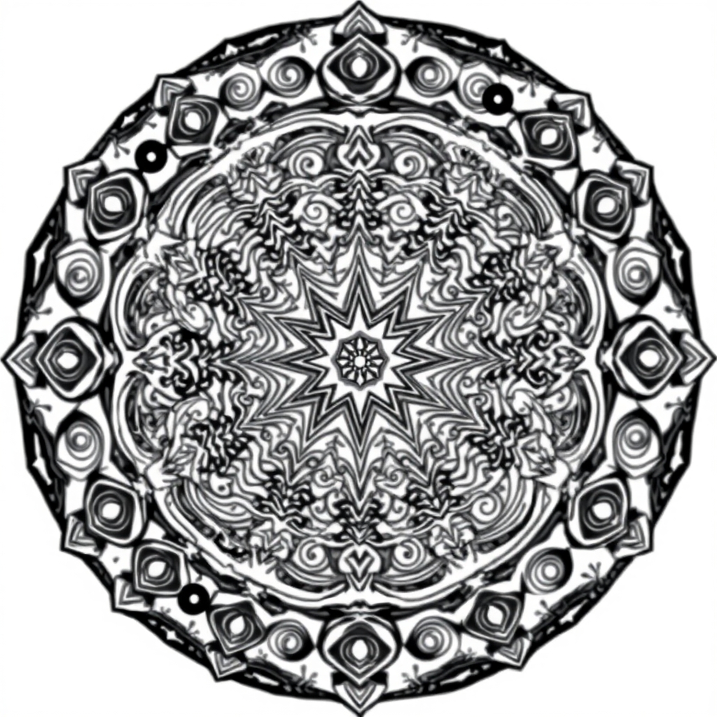 Galactic Cosmic Odyssey - printable coloring page