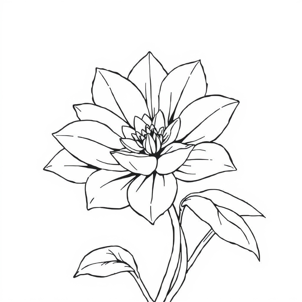 Metal Flower Mass - coloring page preview