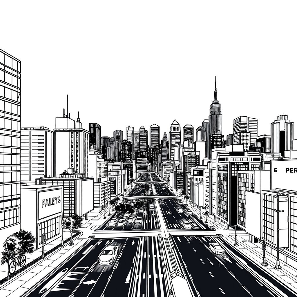 Neon Riot - coloring page preview