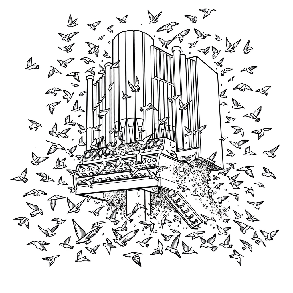 Pipe Organ Eruption - coloring page preview