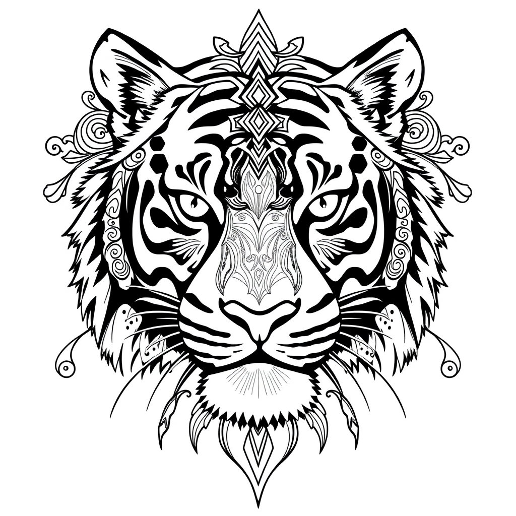 Wild Animal Patterns - coloring page preview