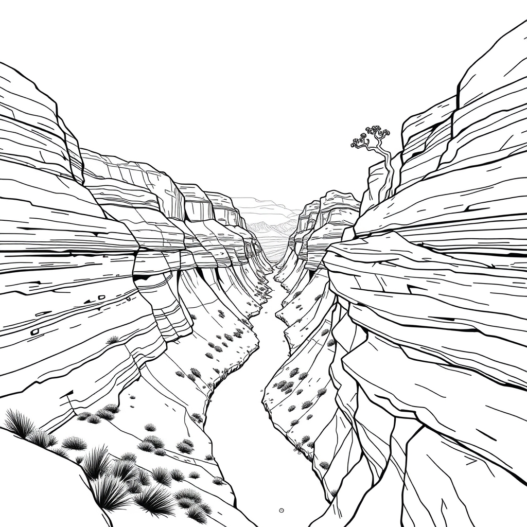 Canyon Layers at Twilight