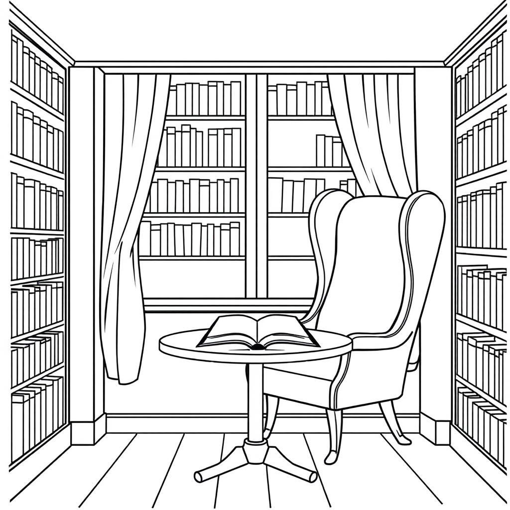 Cozy Library Nook