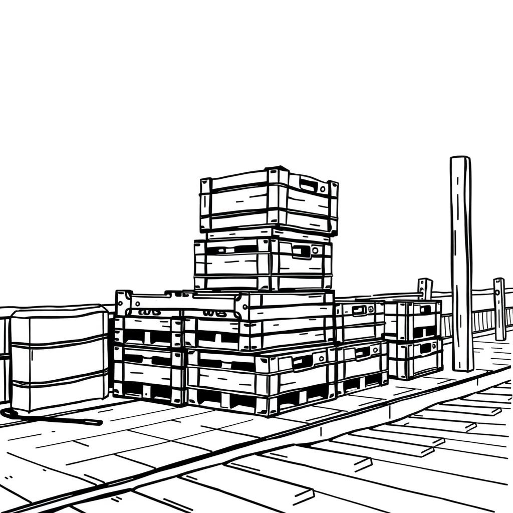 Fishing Pier Crates