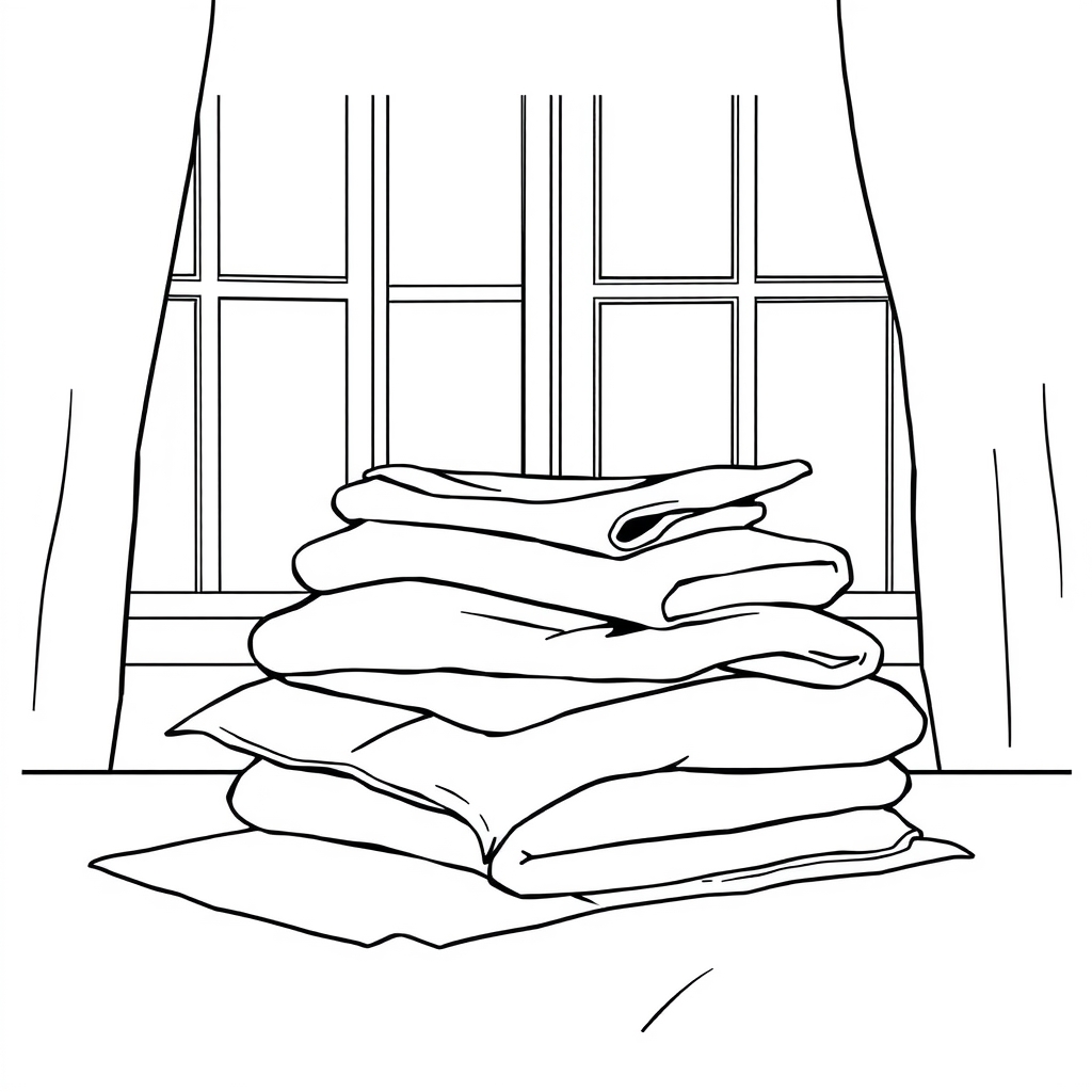 Folded Linen Scene
