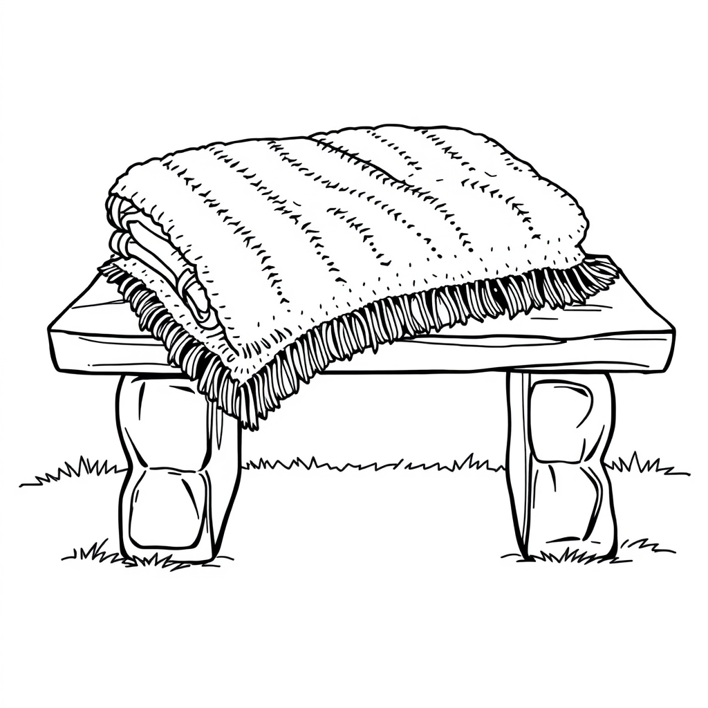 Folded Wool Blanket