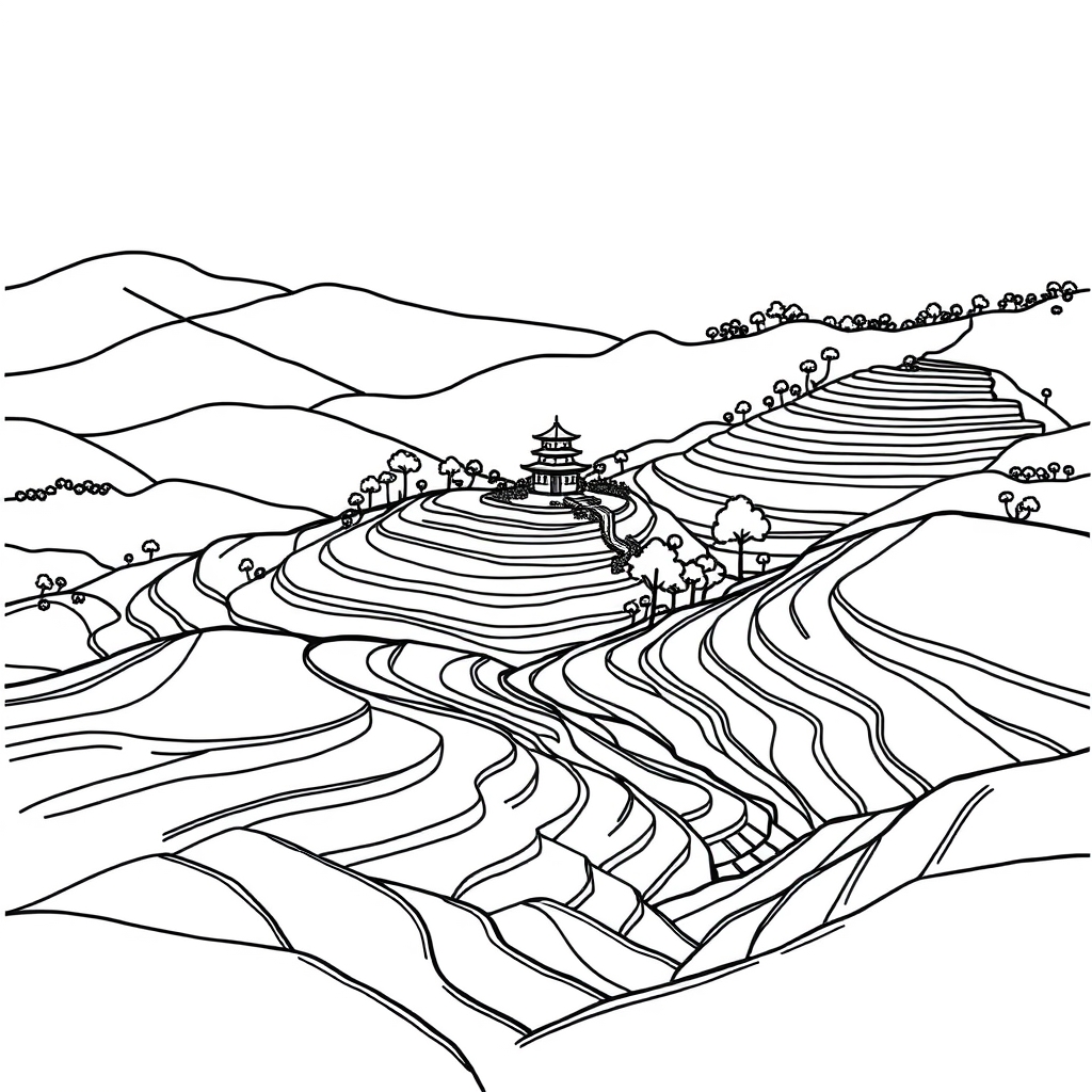 Mystical Terraced Rice Paddies