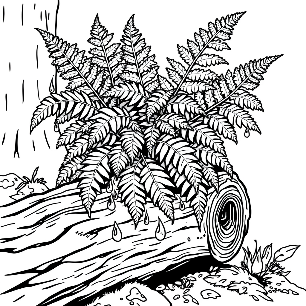 Rainy Forest Ferns