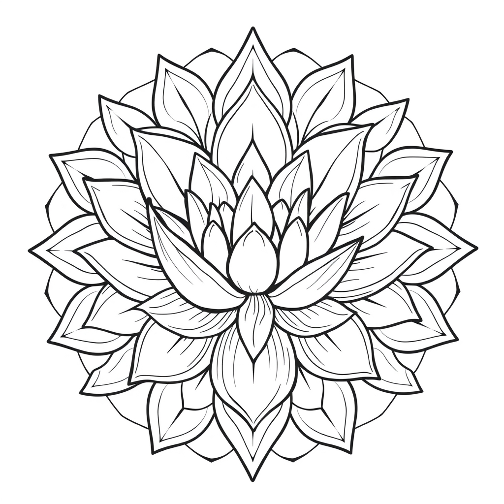 Serene Lotus Mandala