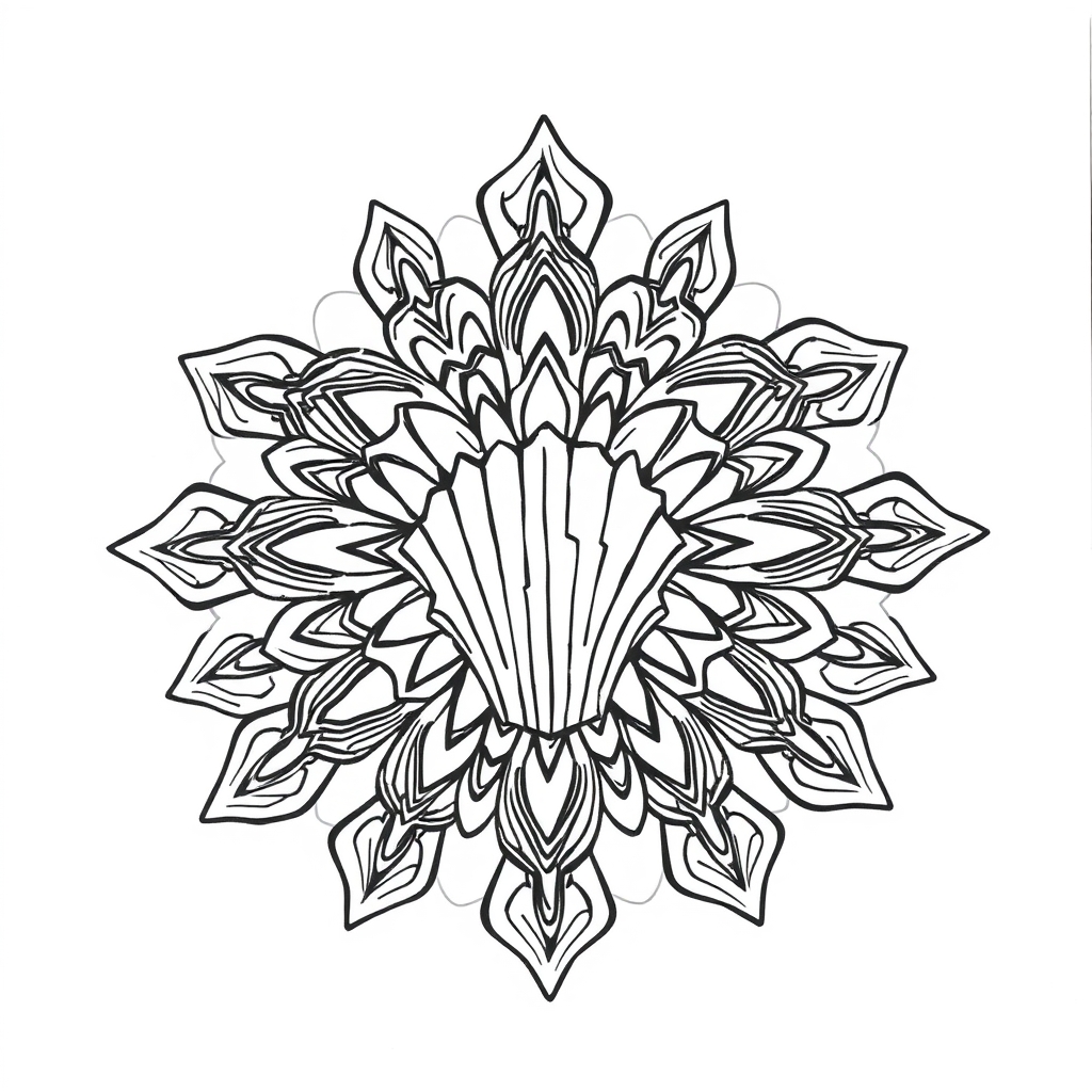 Spiral Seashell Mandala