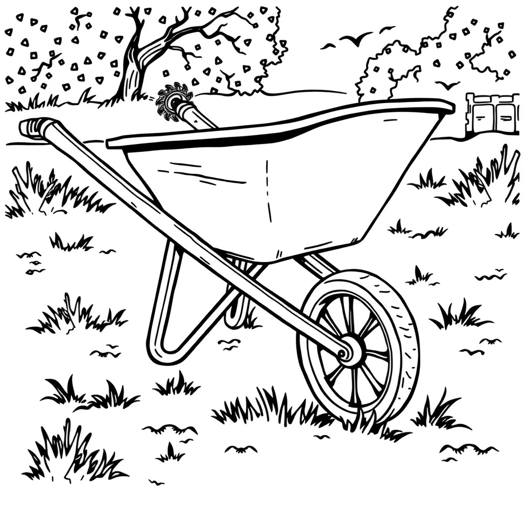 Wheelbarrow Scene